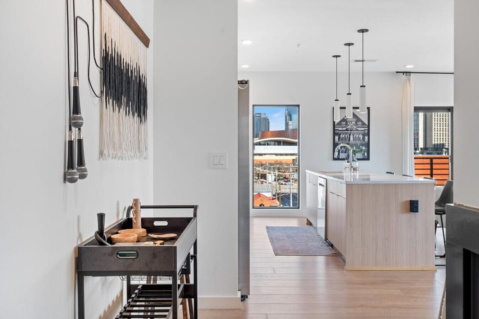 Hallway directly connects to the kitchen