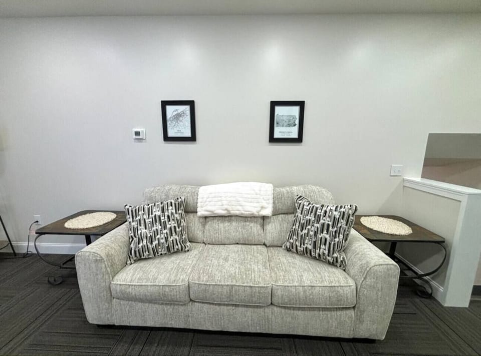 Relax after a long day exploring Erie in the cozy living room