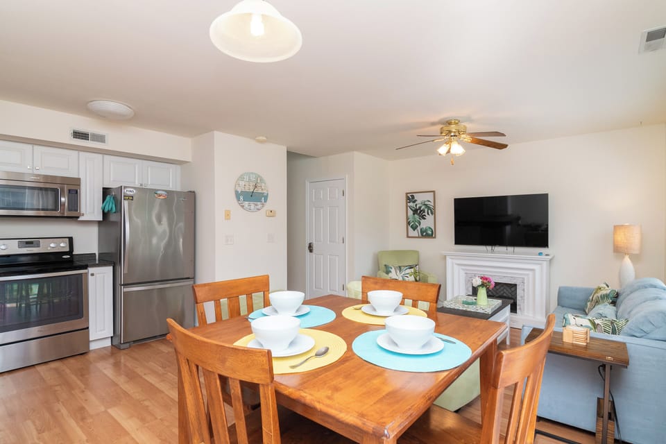 The first floor open floor plan is ideal for socializing.