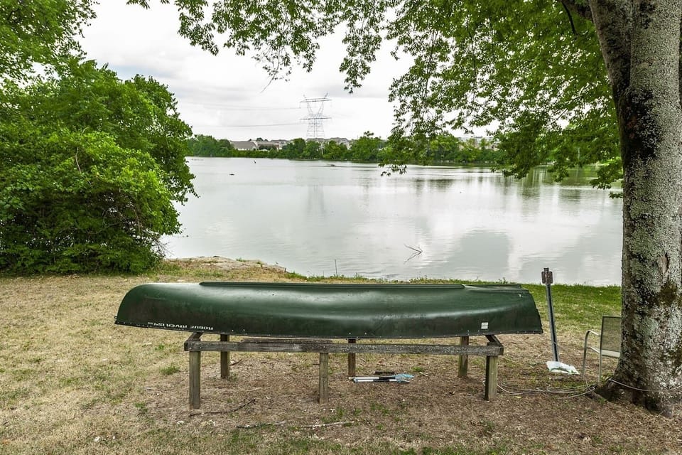 calm water to enjoy the canoe