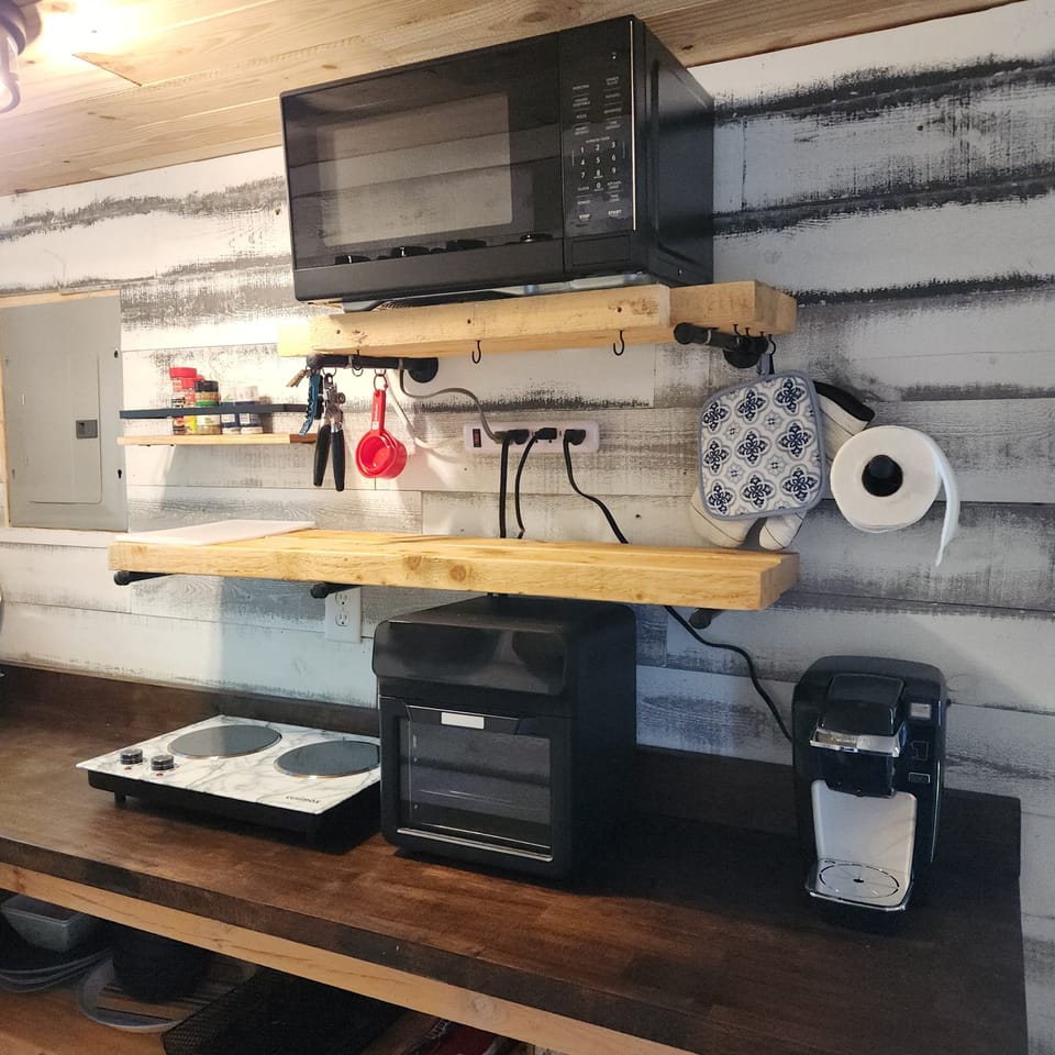 Kitchenette with all amenities including Keurig