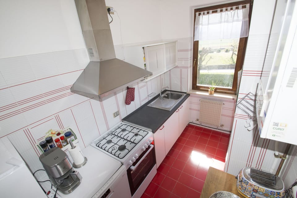 Well-organized and functional kitchen.