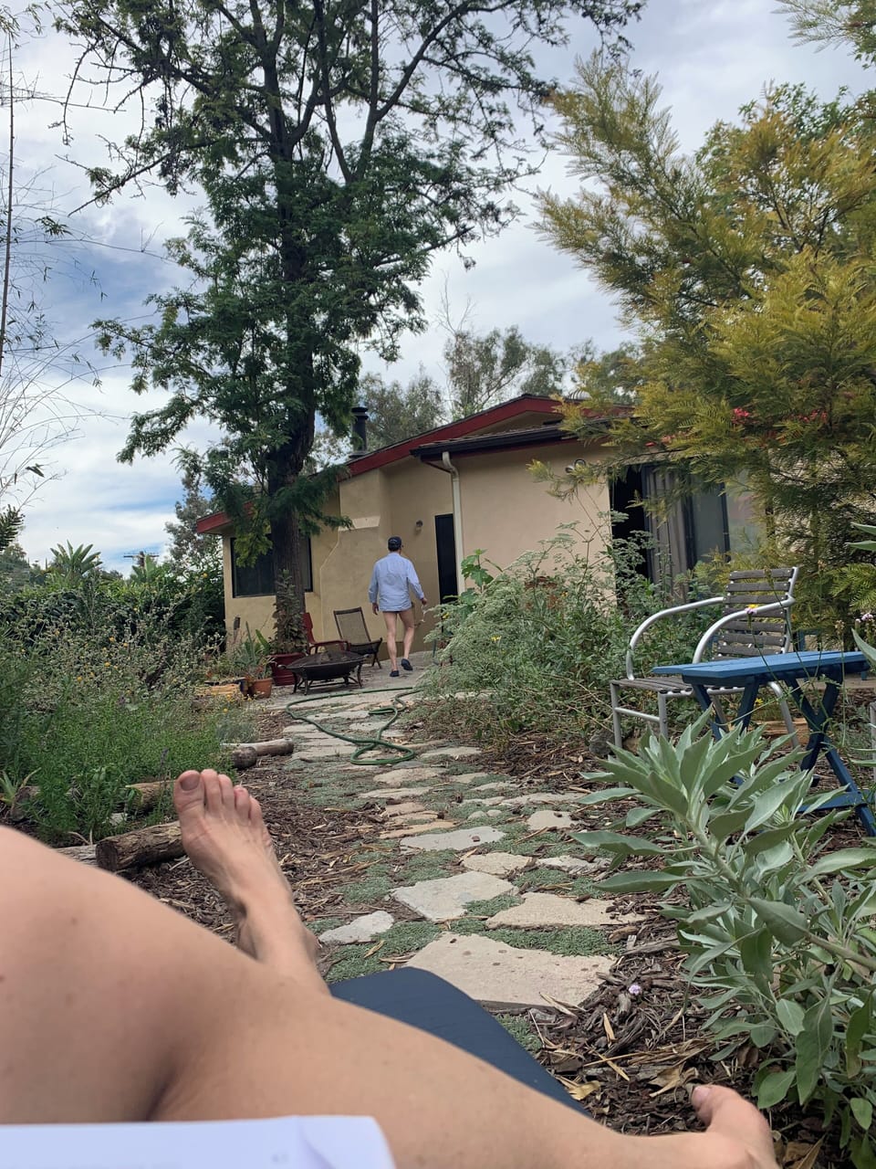 Relax, eat, or work with the birds. long chairs, a hammock, private areas.