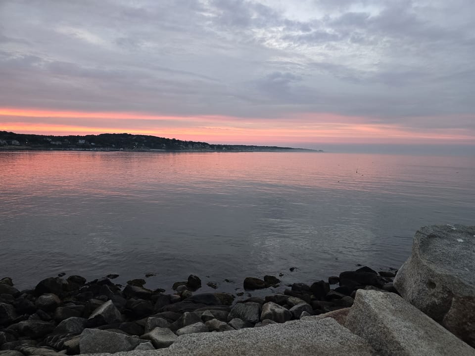 Sandy Bay from White wharf nearby the Sail Loft