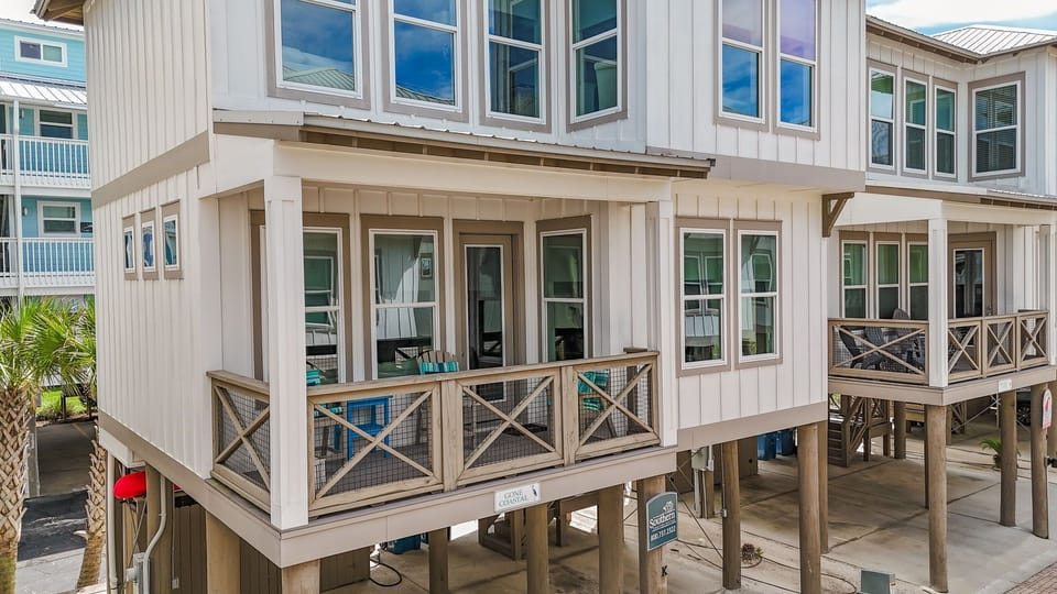 Balcony to enjoy your coffee, right off the kitchen and living room