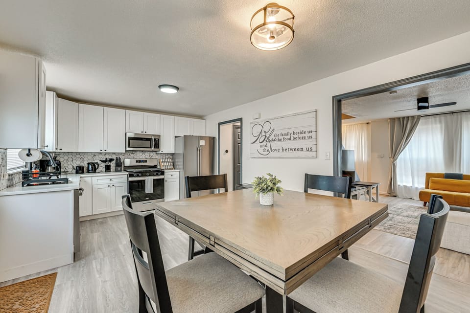 Kitchen & Dining Area | Drip Coffee Maker | Dishware & Flatware