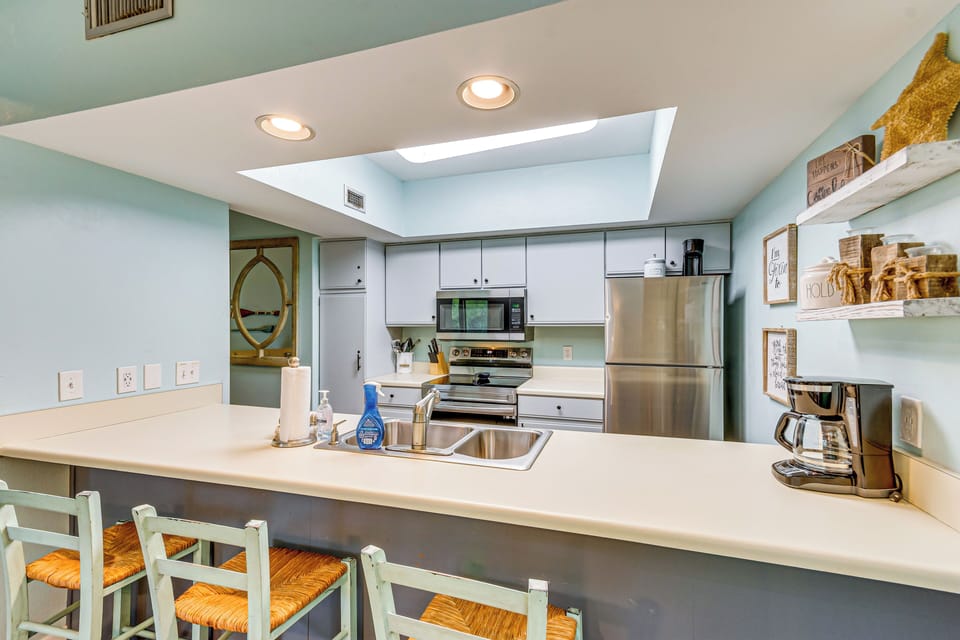 Kitchen | 1st Floor | Cooking Basics | Drip & Pod Coffee Makers | Microwave