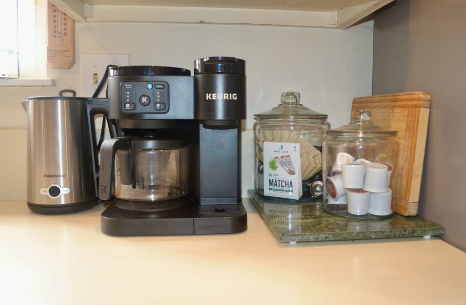 coffee and tea are on us!