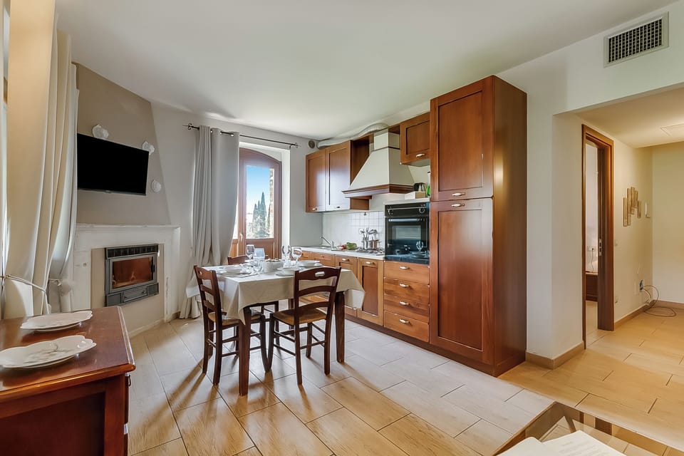 Kitchen and dining area