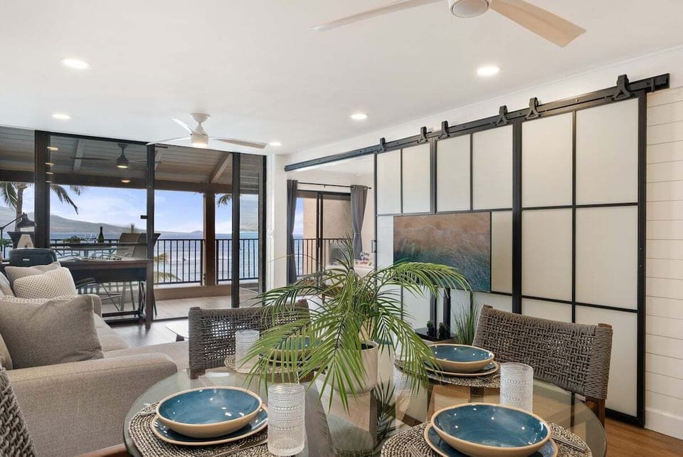 Lauloa 403 Open layout showcasing dining area and living room