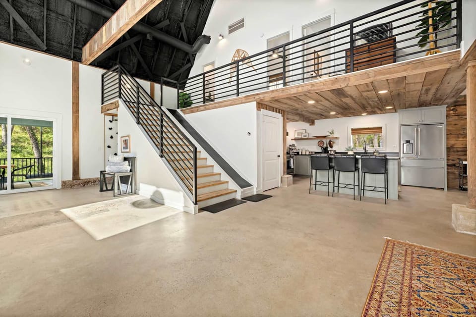 Around the corner, go through the hallway by climbing along the rock wall or get downstairs by sliding down our built-in slide!