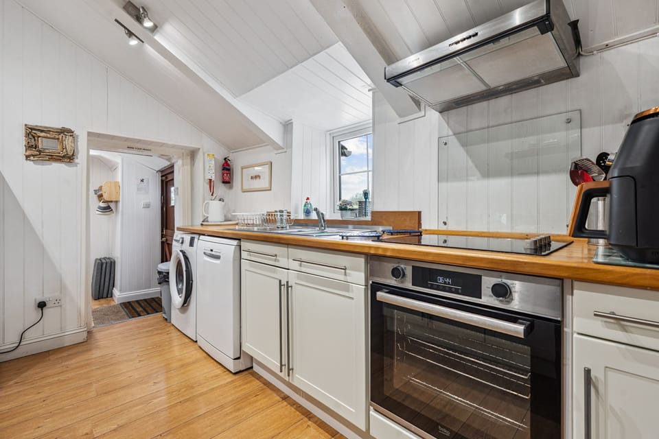 Kitchen and facilities at Webbers Holiday Home Padstow Cornwall