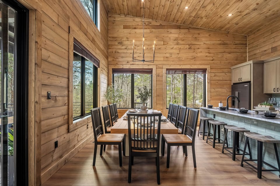 Inviting dining area perfect for shared meals.