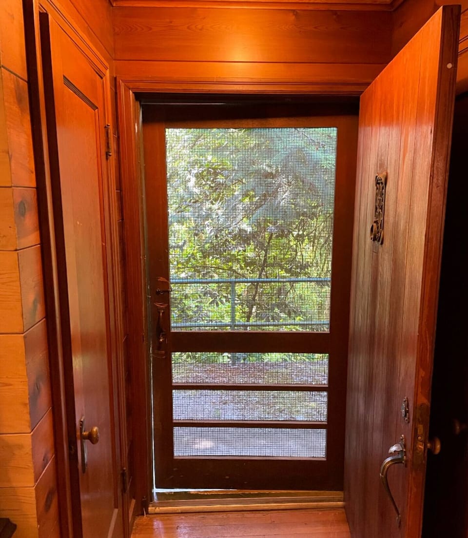 The old original door - is huge and cool!