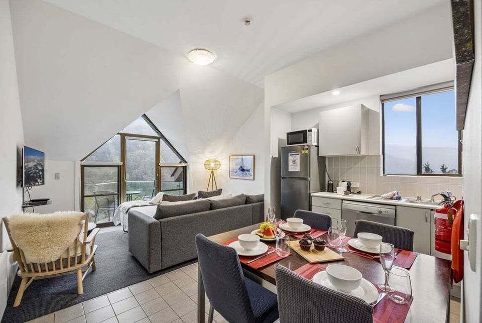 Living, dining, sofa bed, kitchen