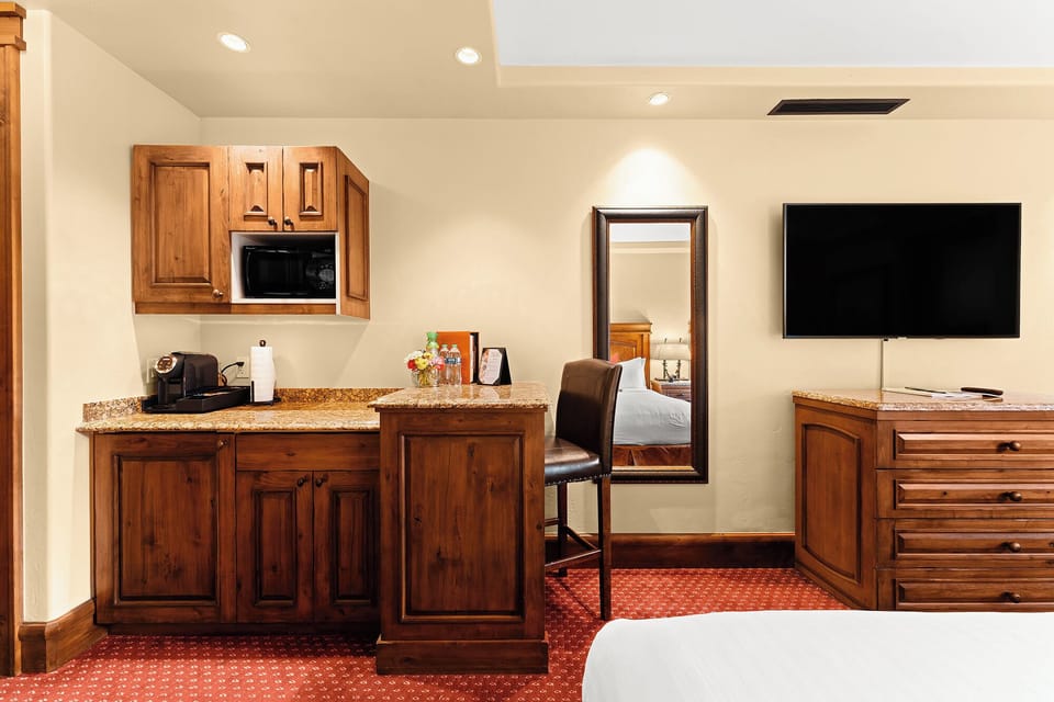 Brew espresso and prep easy bites in-room anytime.
