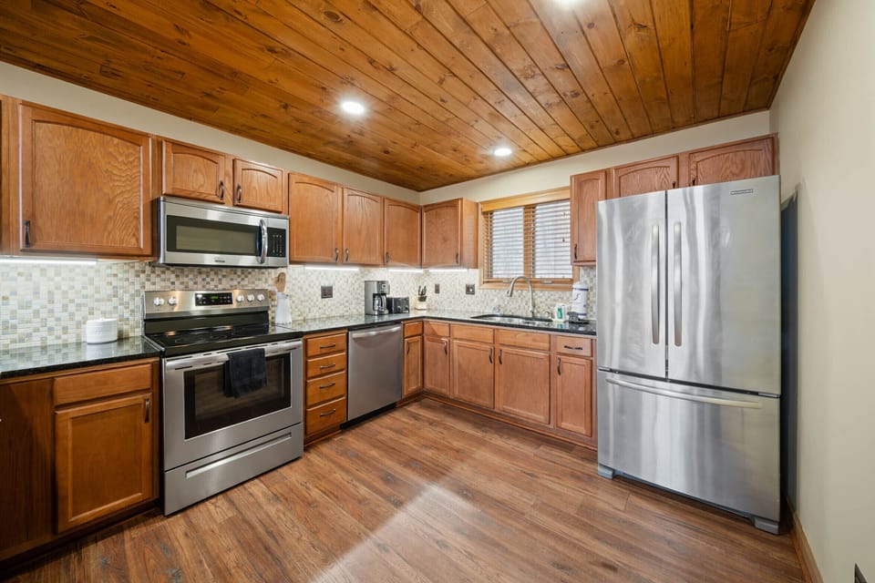 Stainless Appliances in the Spacious Kitchen