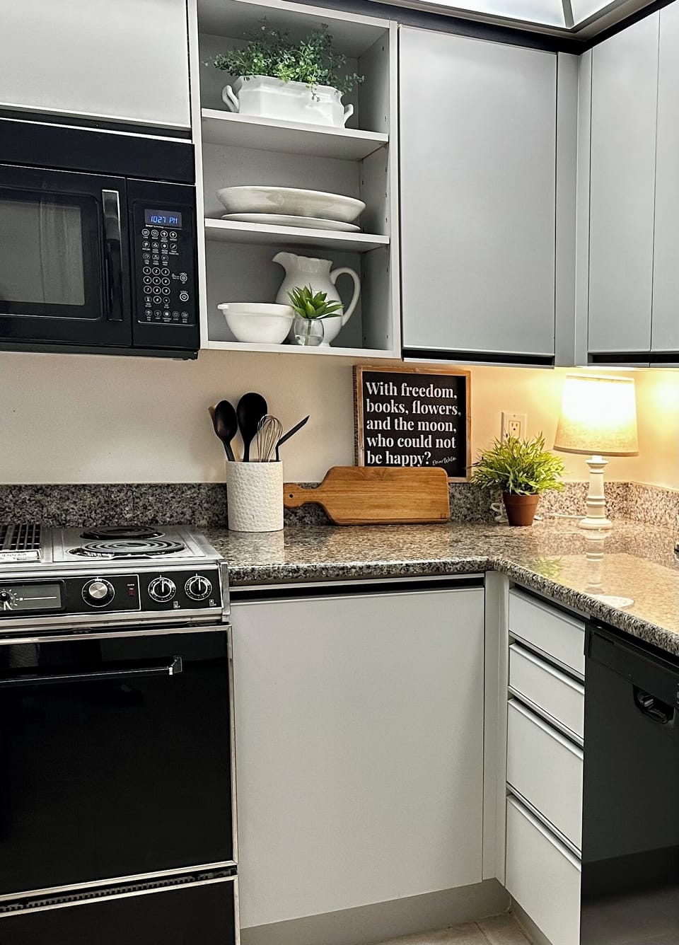 Plenty of counter space to prepare a meal