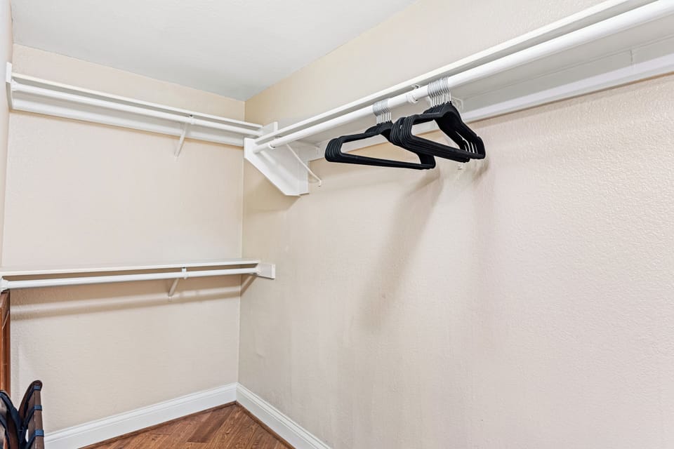Closet space.