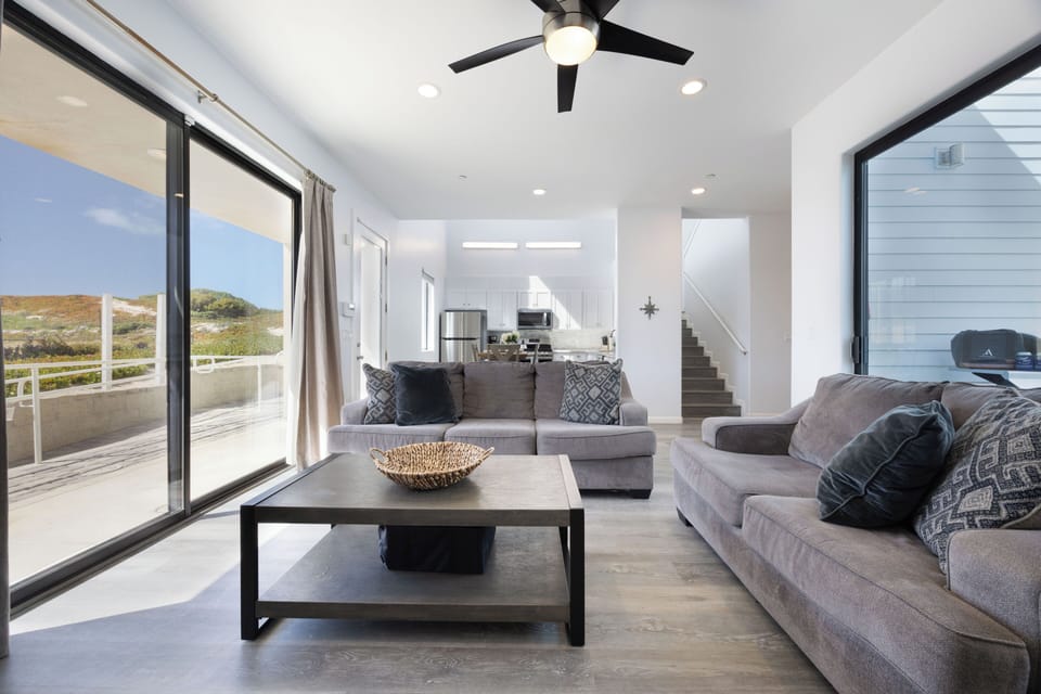Enjoy easy outdoor access from the living room.