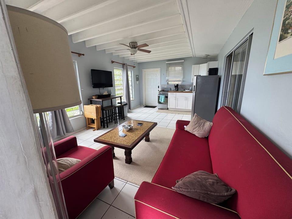 Living area rear door entrance