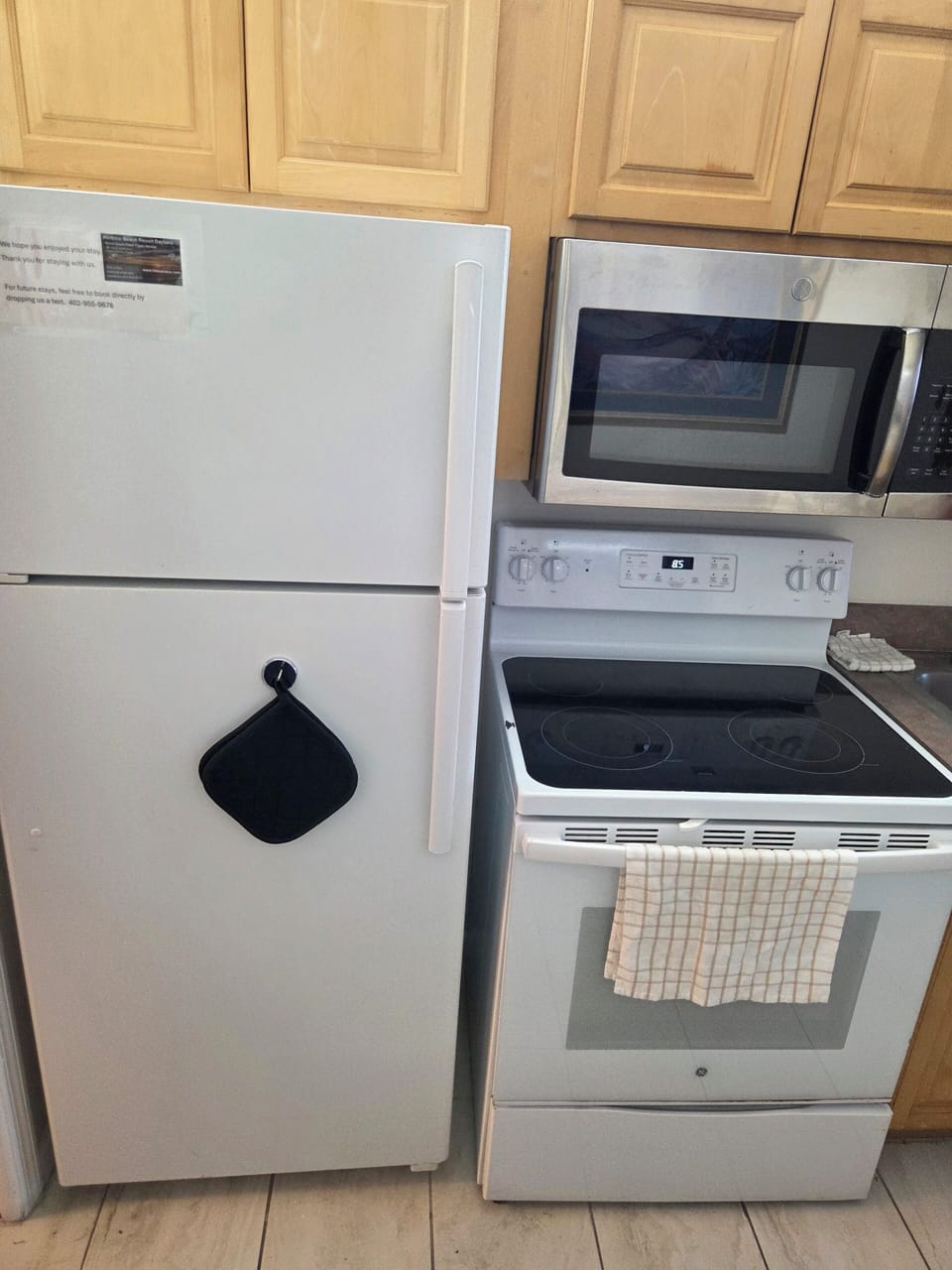 modern stove, oven and microwave