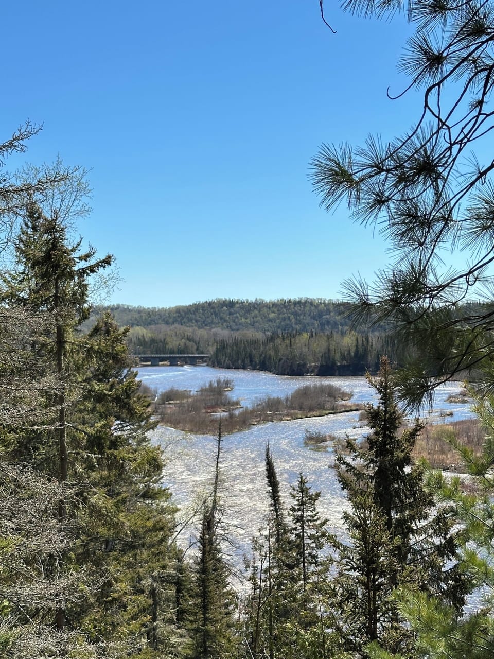 High Falls. 5 km away