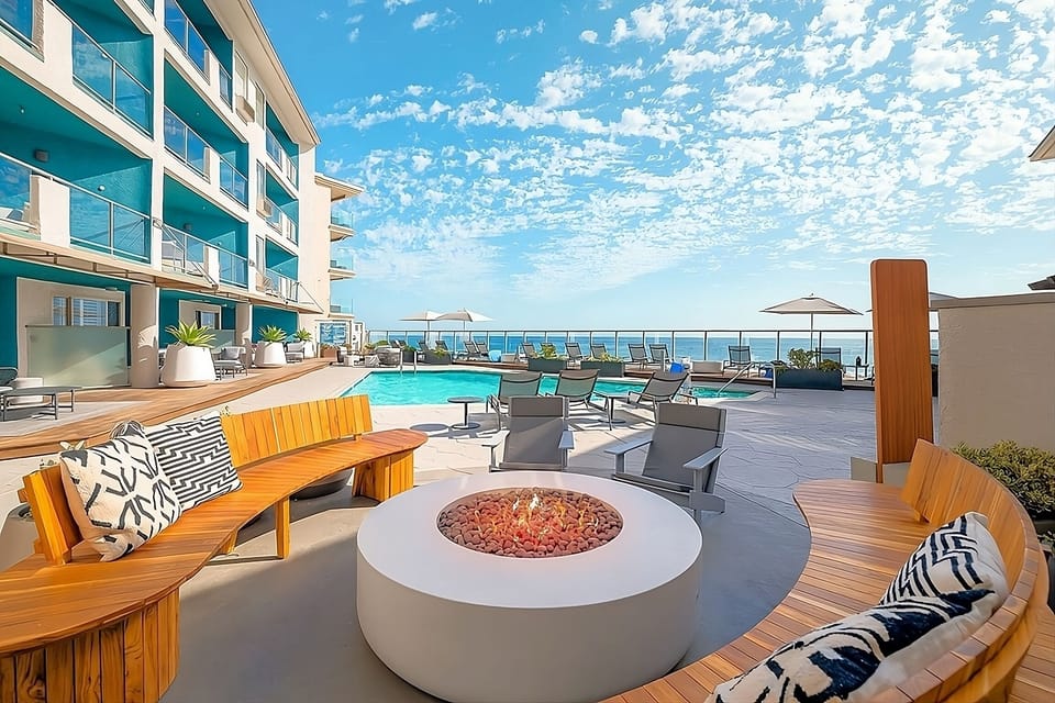 Soak up resort vibes beside the oceanfront pool deck.