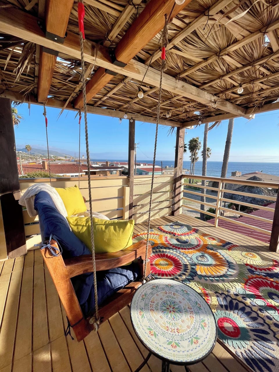 Cozy Rooftop Swing