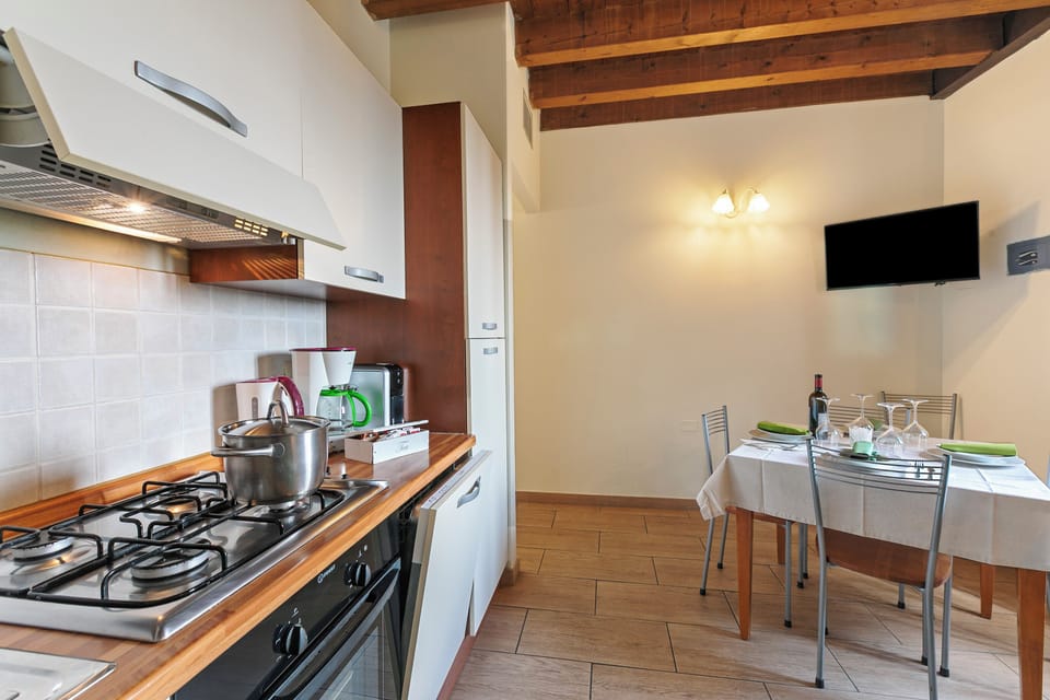 Kitchen and dining area