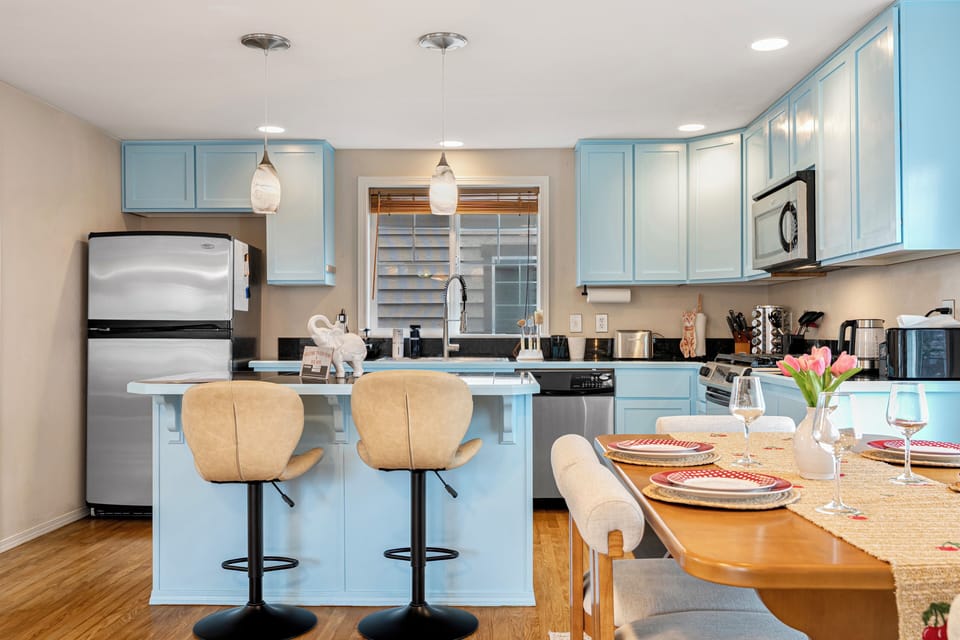 A fully stocked kitchen