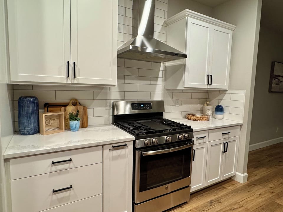 Kitchen and lg refrigerator