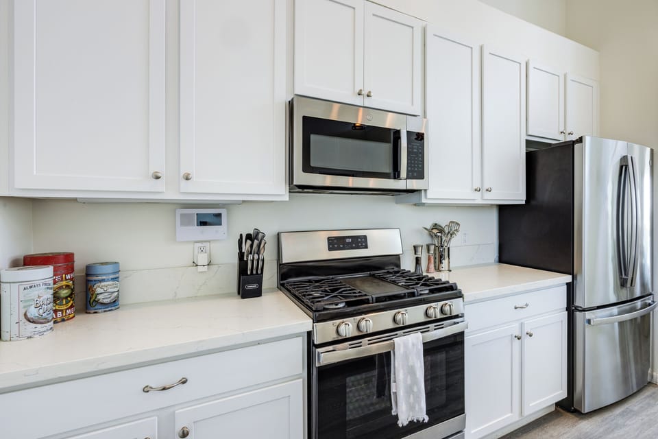 Fully stocked with reliable appliances and utensils. (Strand Way A)