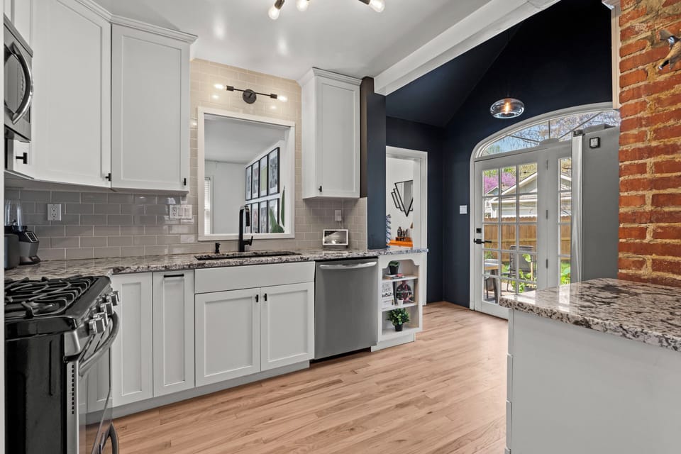 Bright and functional kitchen layout with plenty of counter space and modern cabinetry
