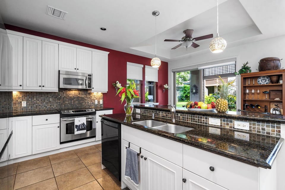 Kitchen fully stocked with all your cooking needs