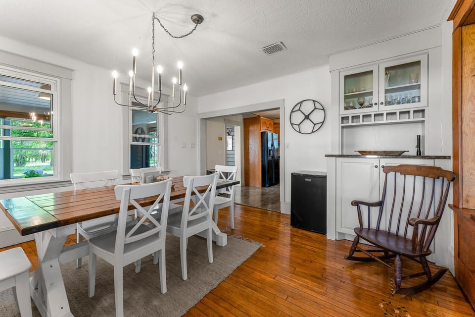 Large farmhouse table perfect for gathering