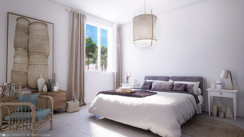 Drift to sleep in a comfortable bed after a wonderful day outside.