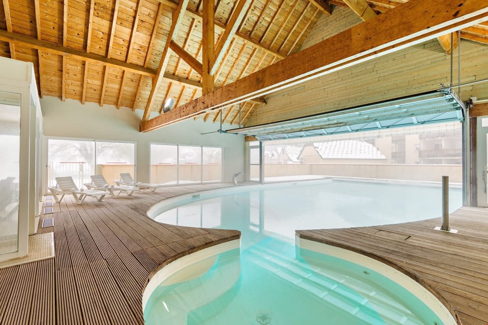 Spend time with family and friends around the shared heated pool.