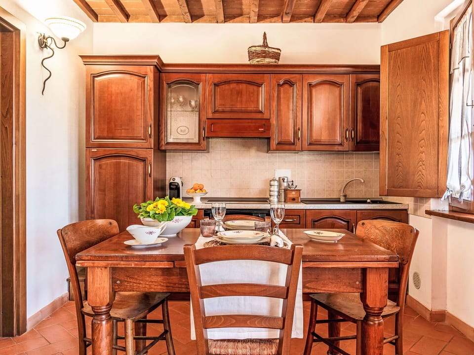 Furniture, Wood, Interior Design, Cabinetry, Kitchen, Flooring, Countertop, Cupboard, Room, Wood Stain