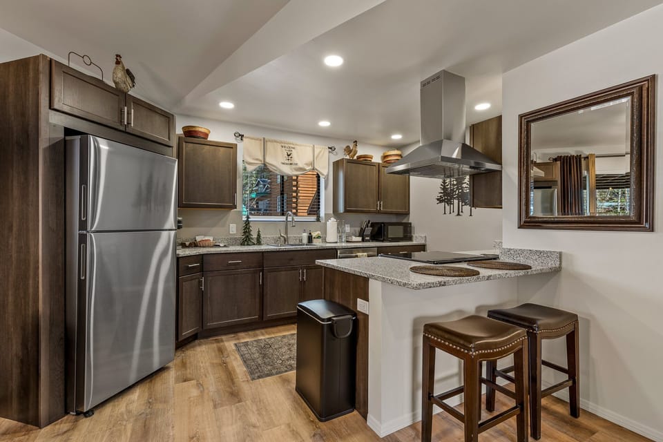 Fully stocked kitchen
