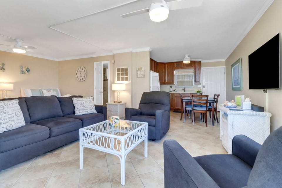 The studio is designed to feel open and spacious, combining living, dining, kitchen and a bedroom space in one open concept.