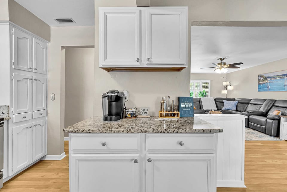 Clean, modern kitchen designed for simple meals and easy everyday cooking.