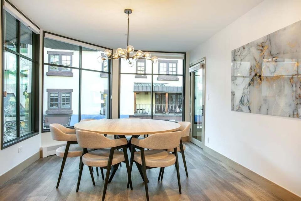 Dining Room with views of Vail Village