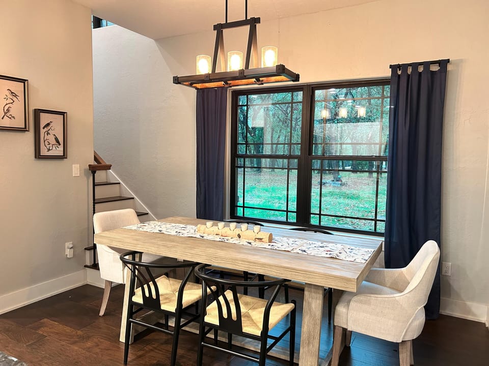 Gather Around the Table: comfortable dining-perfect for meals, games, or chats