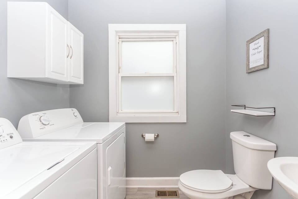 Half bath included in the laundry room.
