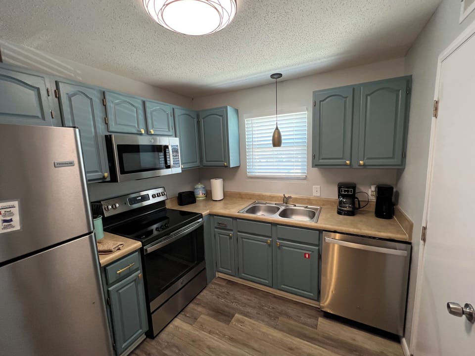 Fully stocked kitchen