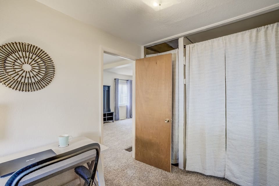Need to knock out some work? This space is perfect, just off the bedroom and living room.