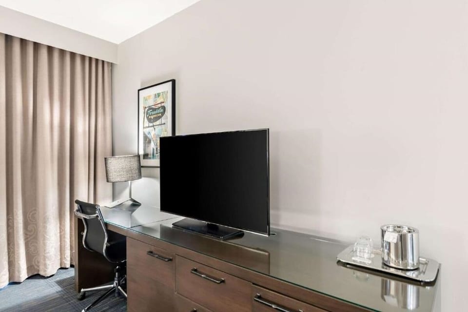 Settle in to work comfortably, then stream your favorites.