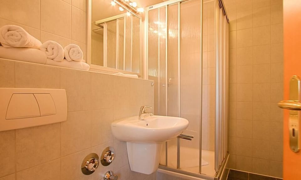 Modern Bathroom with Shower and Sink