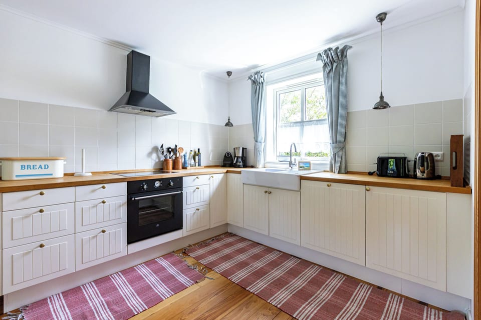Modern Kitchen with Wooden Countertop